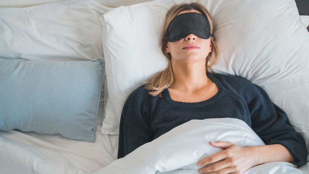 Woman sleeping peacefully